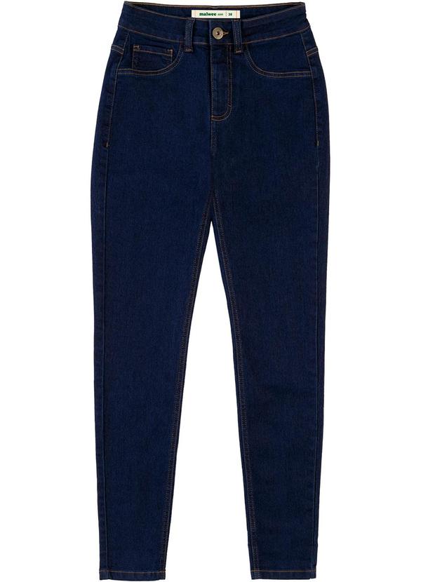 Calça Jeans Cigarrete Azul Escuro