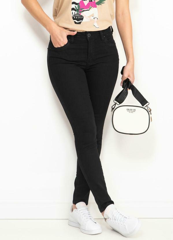 Calça Jeans Cigarrete Preta