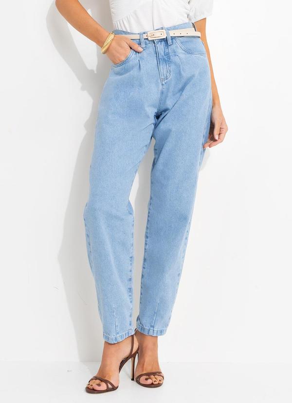 Calça Jeans Claro em Jeans