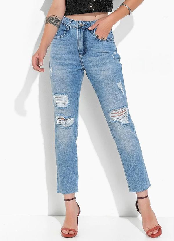 Calça Jeans Claro em Jeans