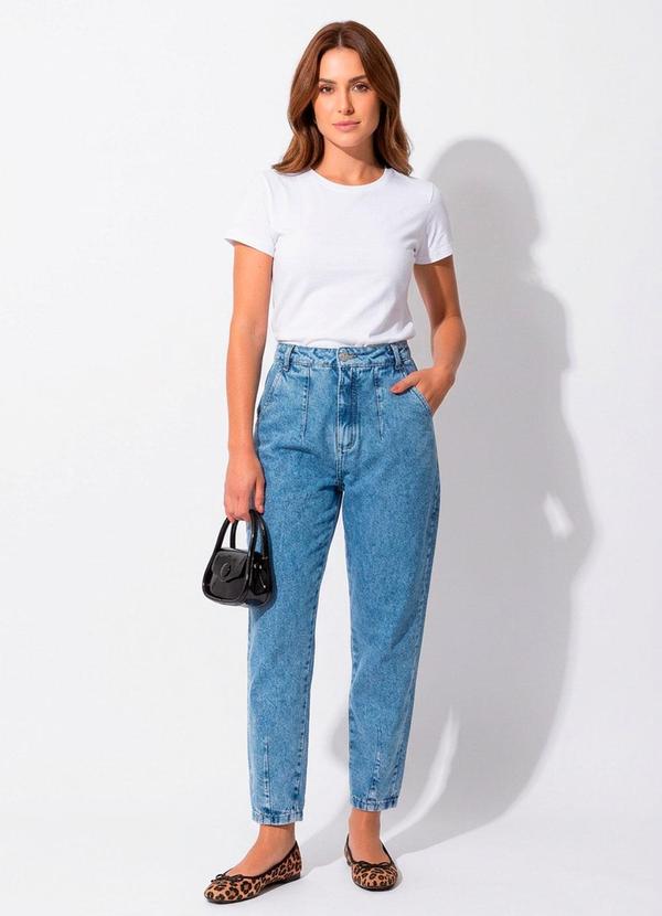 Calça Jeans Claro em Jeans