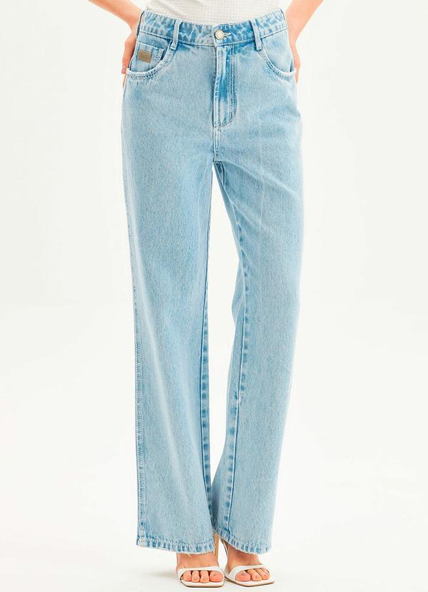 Calça Jeans Full Length High Azul