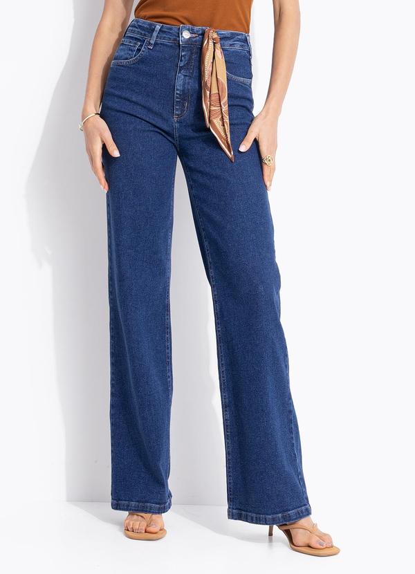 Calça Jeans Juliette com Lenço Azul