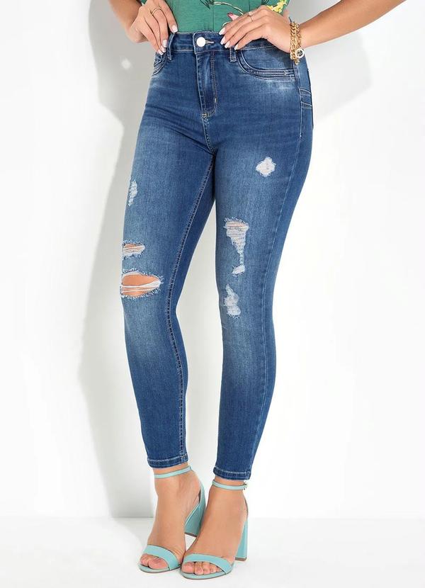 Calça Jeans Levanta Bumbum Destroyed Sawary