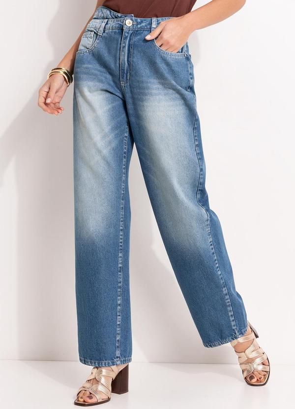 Calça Jeans Médio em Jeans