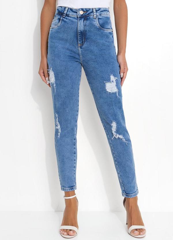 Calça Jeans Médio Mom Jeans