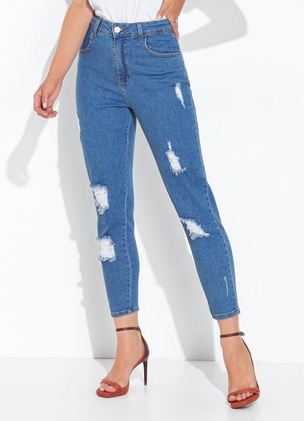 Calça Jeans Médio Mom Jeans