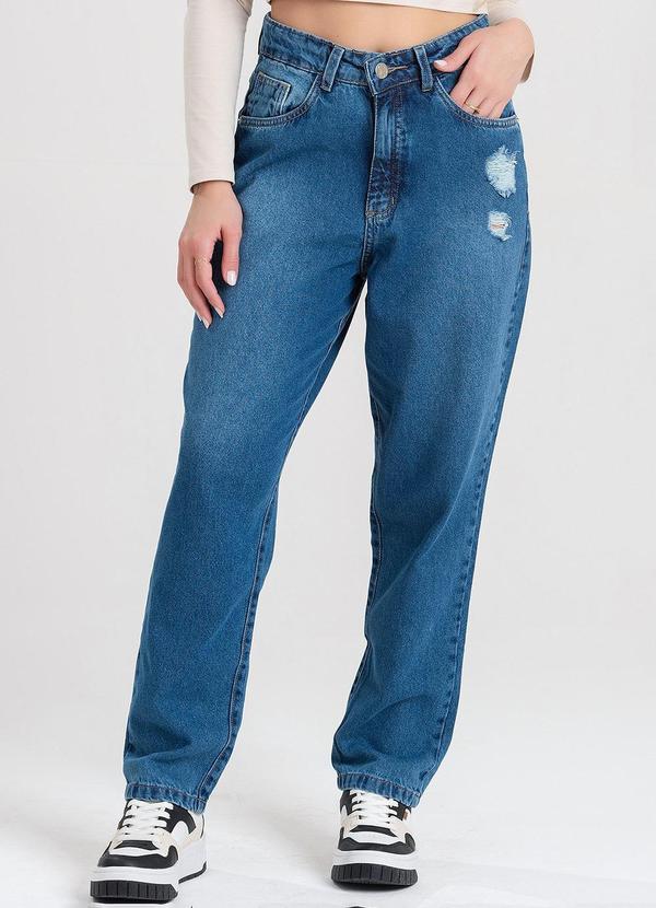 Calça Jeans Mom Gaia Azul