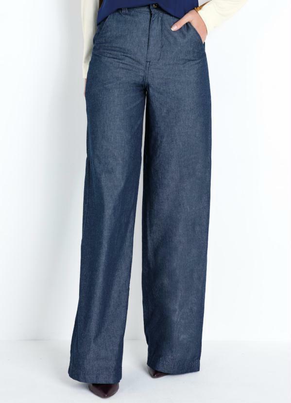 Vista 2 Calça Jeans Pantalona Quintess Quintess