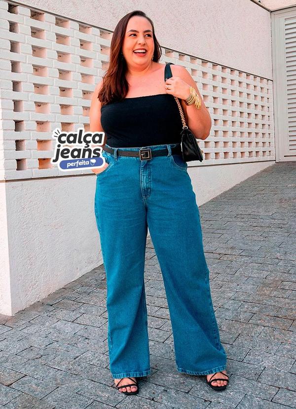 Calça Jeans Perfeita Azul Média