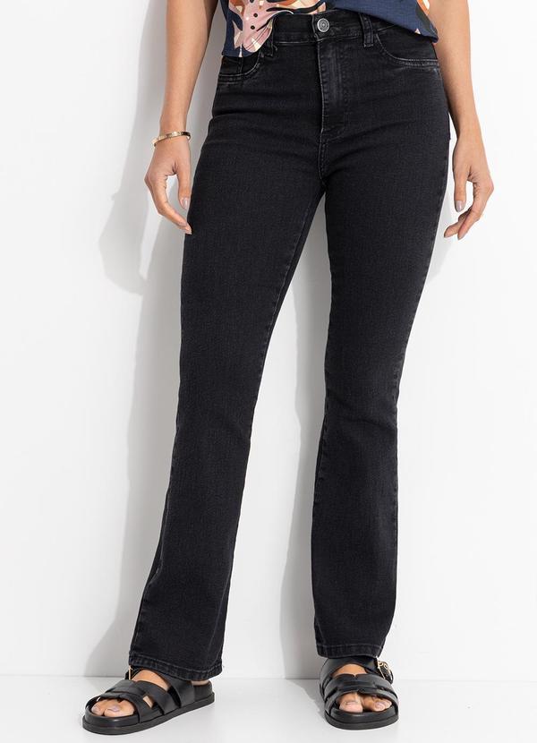 Vista 2 Calça Jeans Petit Preta Sawary Jeans Sawary Jeans