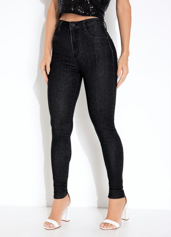 Vista 2 Calça Jeans Preta Super Lipo Sawary Sawary Jeans Sawary Jeans