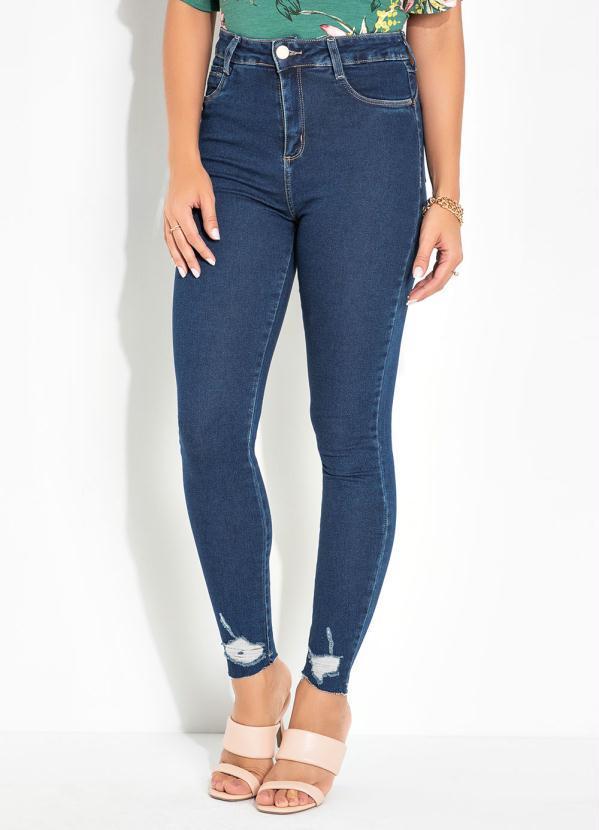 Vista 2 Calça Jeans Push Up Destroyed na Barra Sawary Sawary Jeans Sawary Jeans