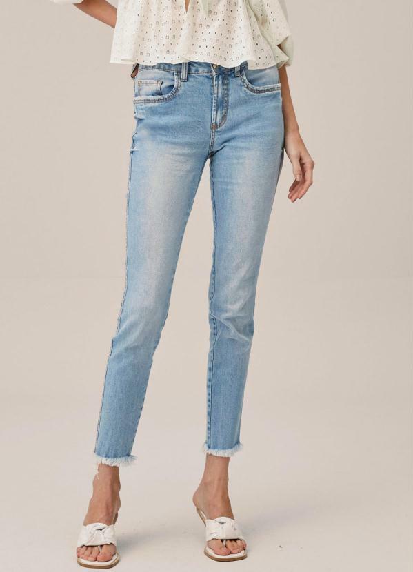 Calça Jeans Skinny High Azul