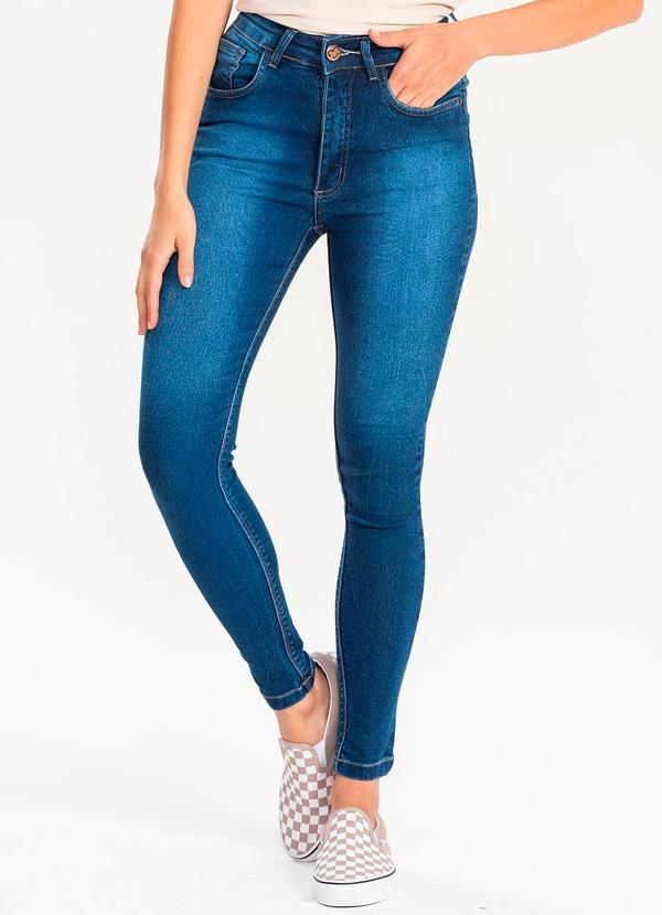 Calça Jeans Skinny Zoe Jeans Escuro Azul