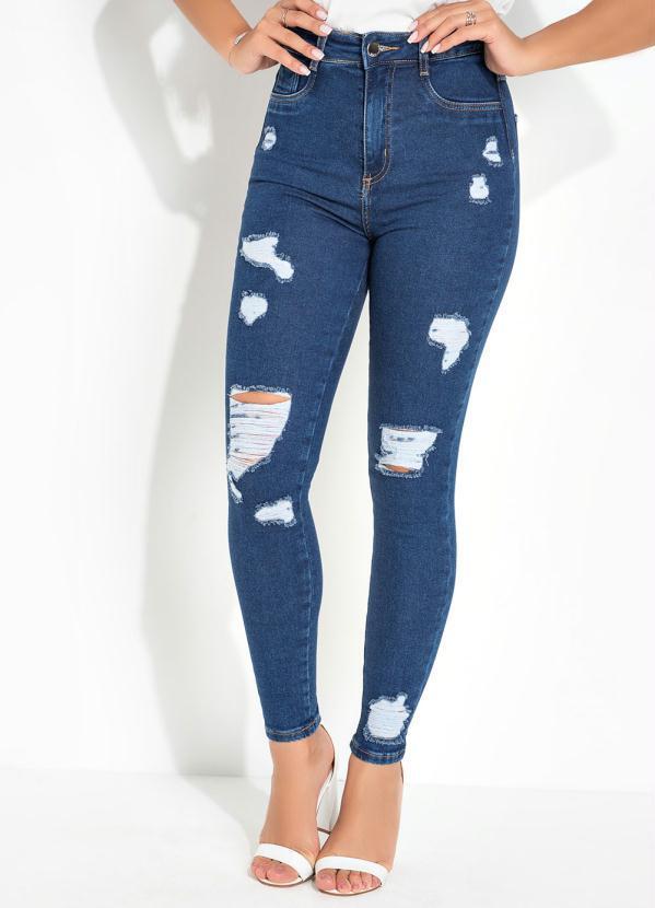 Vista 2 Calça Jeans Super Lipo Destroyed Sawary Sawary Jeans Sawary Jeans