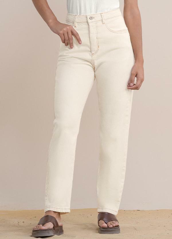 Calça Mom Bege