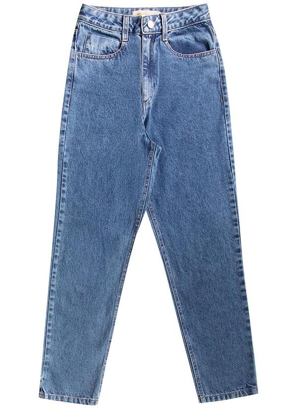 Calça Mom Denim Azul
