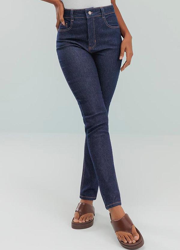 Calça Skinny Basica Jeans Escuro
