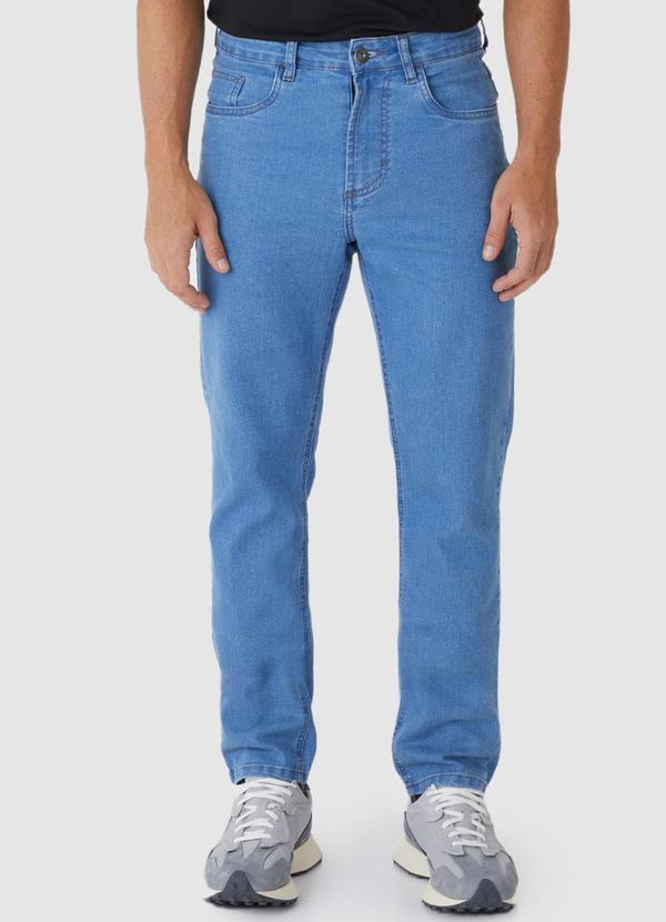 Vista 2 Calça Slim Jeans Azul Malwee Malwee
