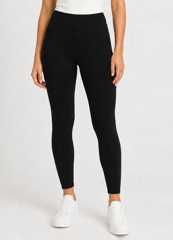 Legging Feminina em Suplex Peluciado Preto