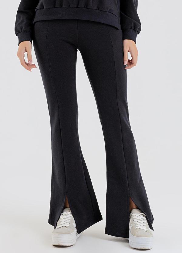 Vista 2 Calça Feminina em Molecotton Preto JUST BASIC JUST BASIC