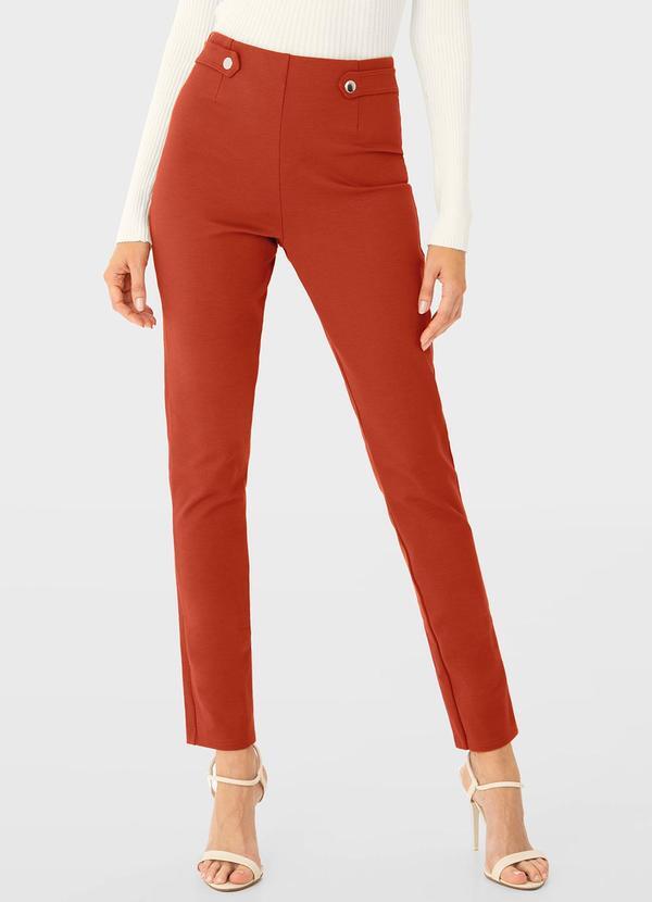 Vista 2 Calça Legging em Malha Marrom Enfim Enfim