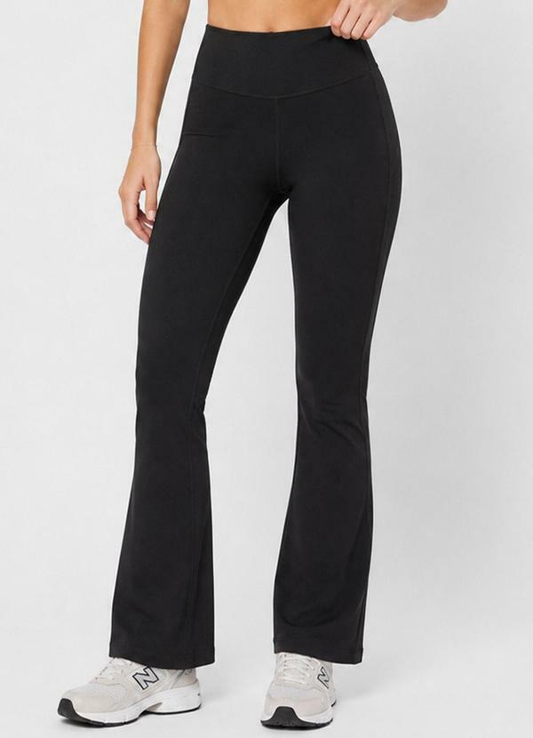 Calça Legging Flare Feminina Fitness Preto