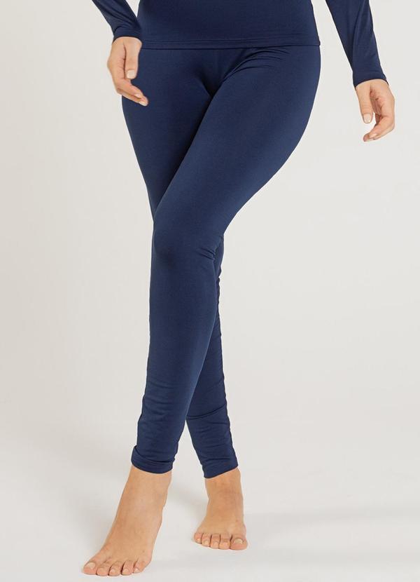 Vista 2 Calça Térmica Feminina Azul Marinho JUST BASIC JUST BASIC