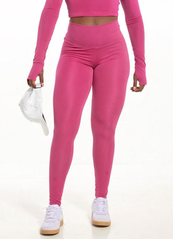 Legging com Bolso Traseiro Rosa