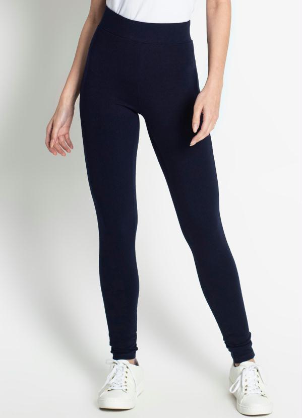 Legging Feminina Básica Cotton Azul