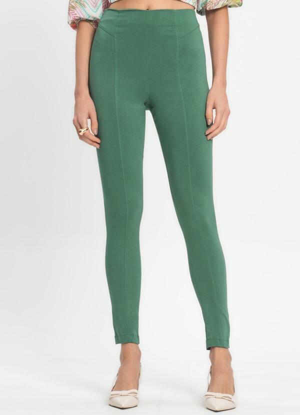 Vista 2 Legging Feminina em Bengaline Verde Endless Endless