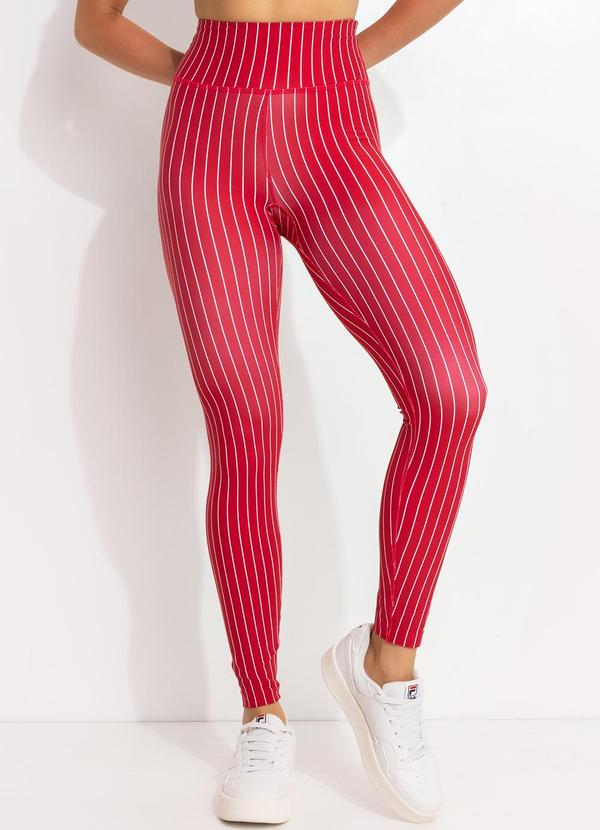 Vista 2 Legging Feminina Future Sports Flow Vermelho Fila Fila