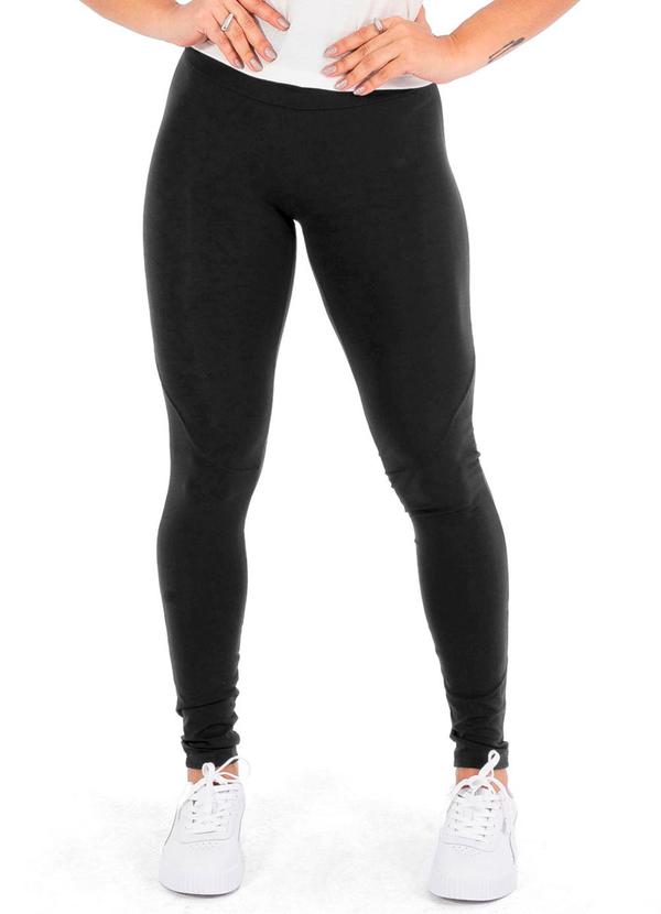 Vista 2 Legging Feminina Suplex Power Feminino Cinza Cobertura Cobertura