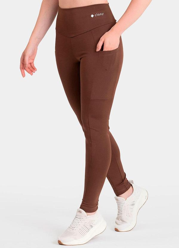 Legging Fitness Rise Marrom