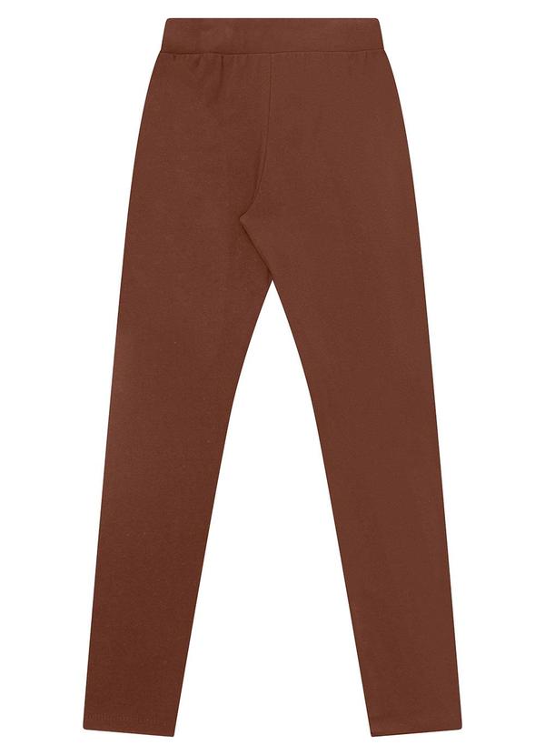 Legging Molecotton Felpada Básica Marrom
