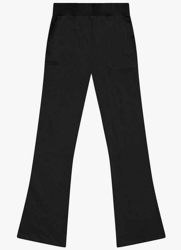 Calça Boot Cut Molecotton Felpado Preto