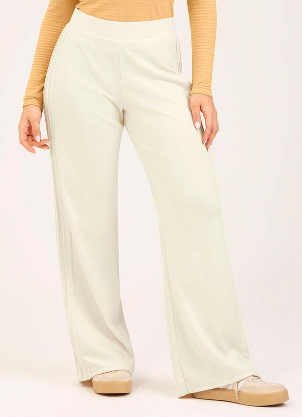 Calça em Algodão Off White