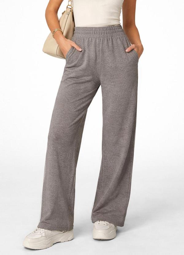 Calça em Lanzinha Unique Collection Cinza