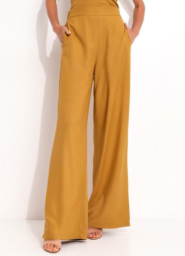 Calça em Viscose Marrom