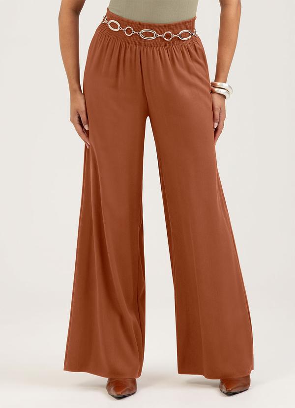 Calça em Viscose Marrom