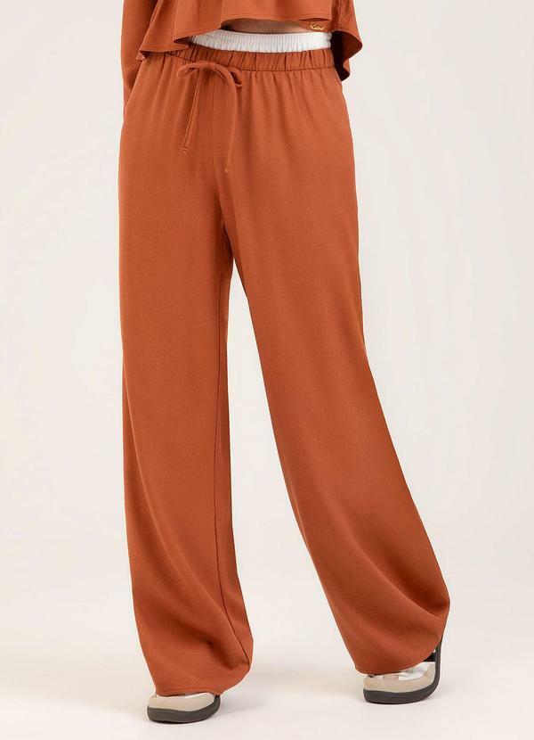 Calça em Viscose Marrom