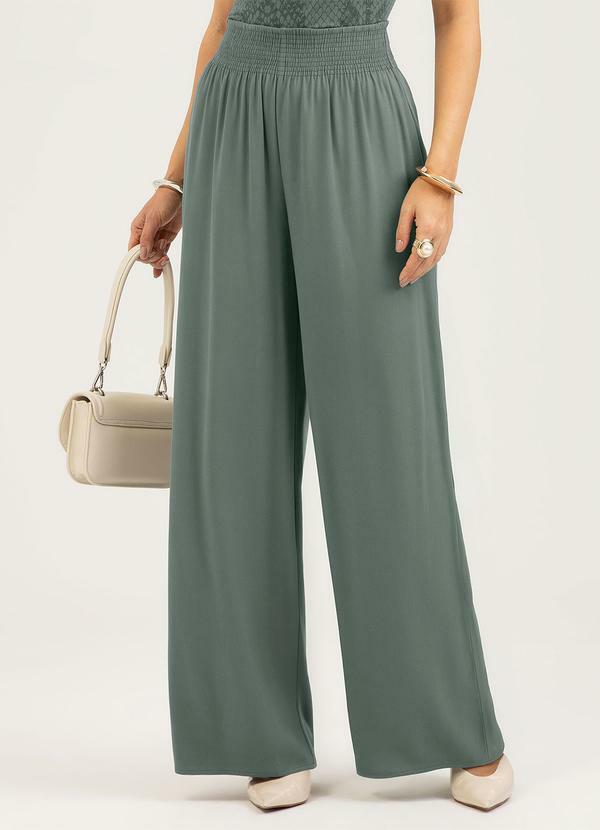 Calça em Viscose Verde
