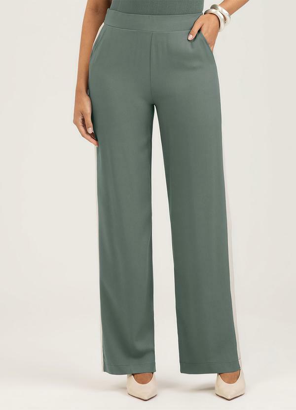 Calça em Viscose Verde