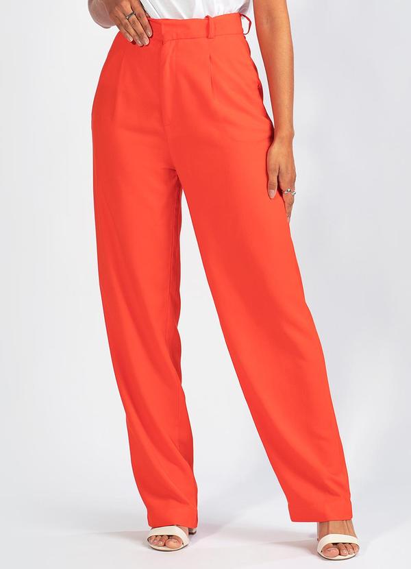 Calça em Viscose Vermelha