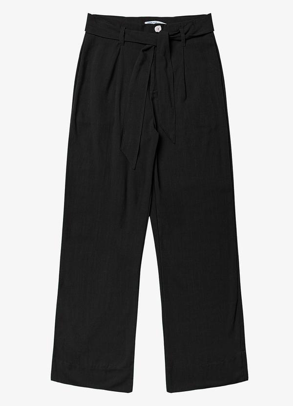 Vista 2 Calça Feminina em Linho Preto Endless Endless