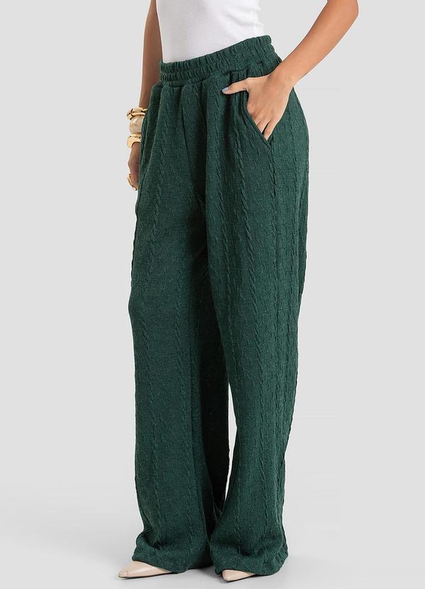 Calça Feminina em Malha Tricot Rustic Verde