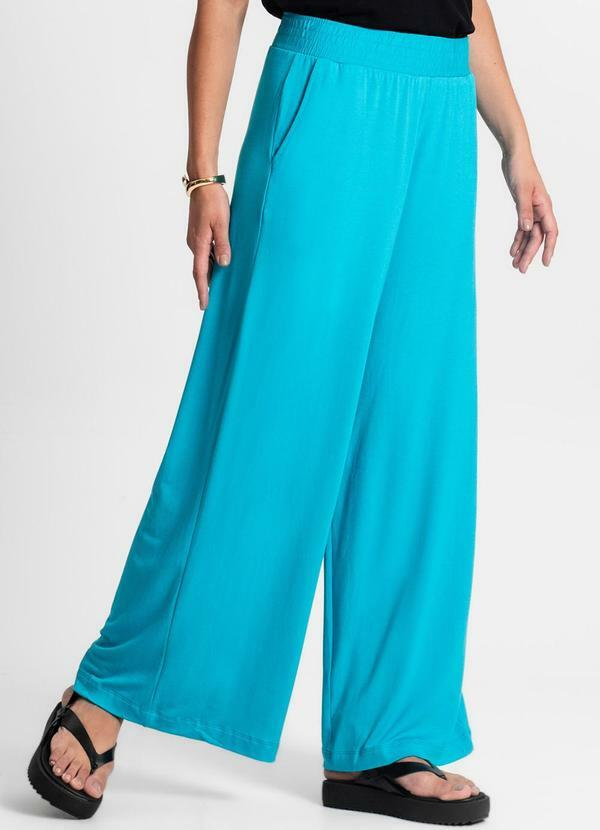 Calça Feminina em Molecotton Azul