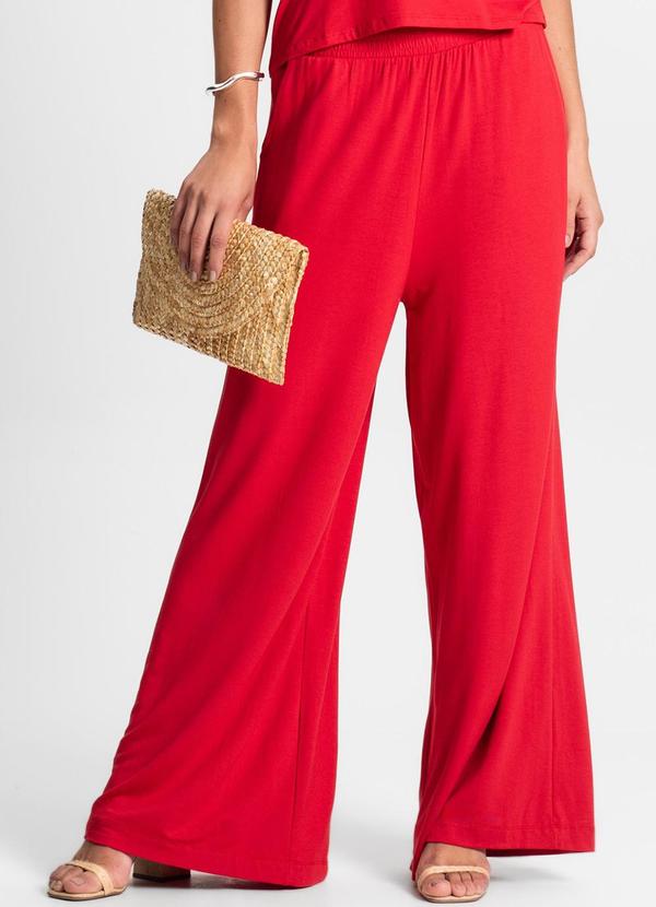Calça Feminina em Molecotton Vermelho