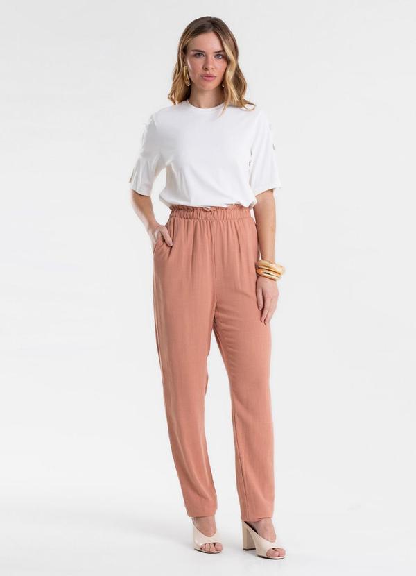 Calça Feminina Linho Strong Clochard Marrom